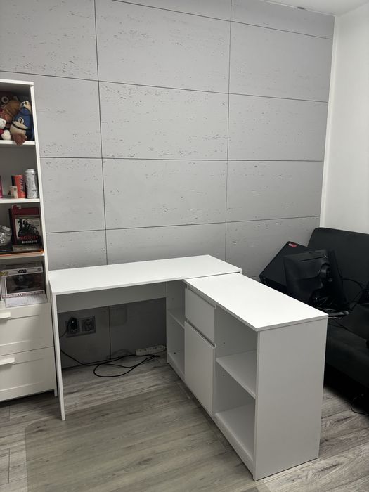 Biurko narożne biale