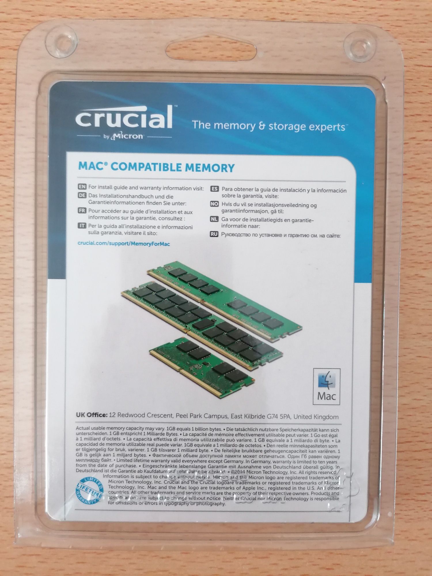 Premium memory 4GB DDR3L - Mac