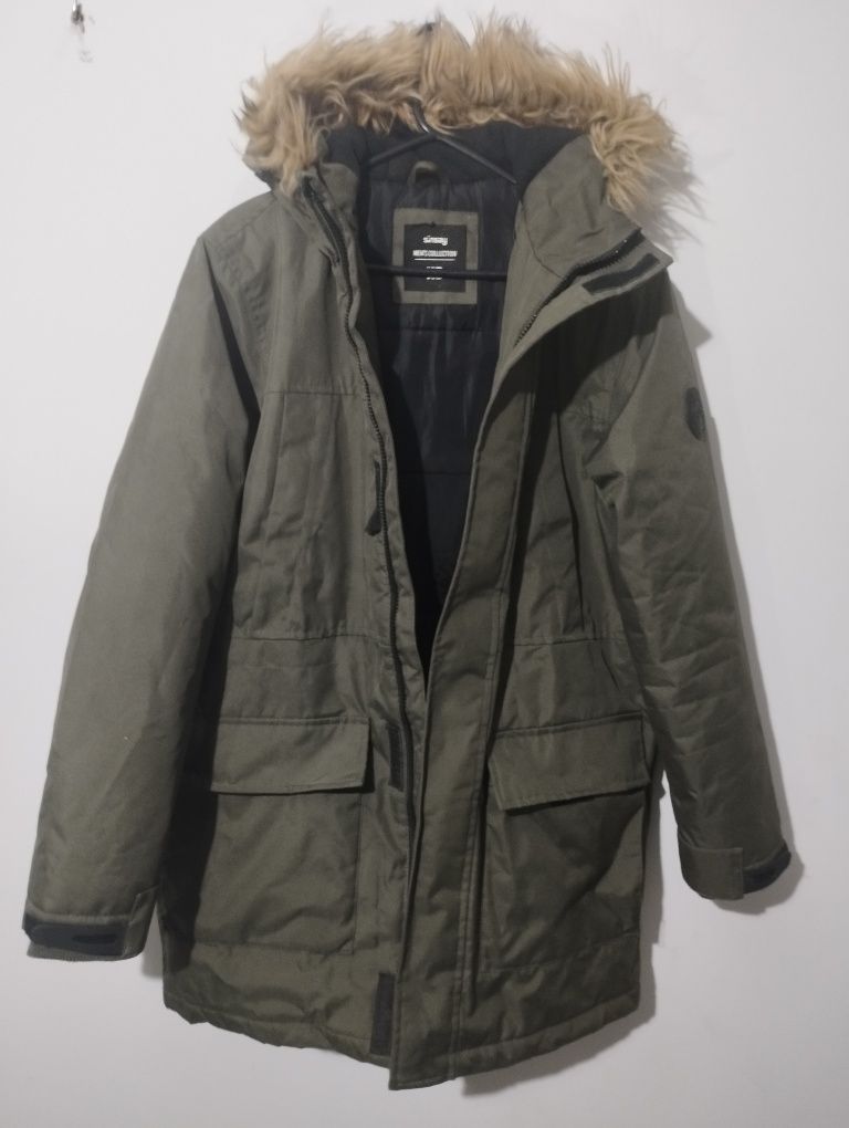 Męska kurtka parka khaki sinsay xs