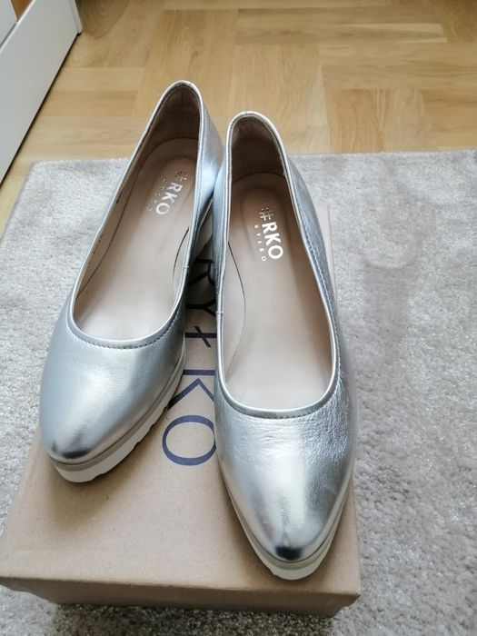 Buty skórzane damskie Ryłko w rozmiarze 37,5