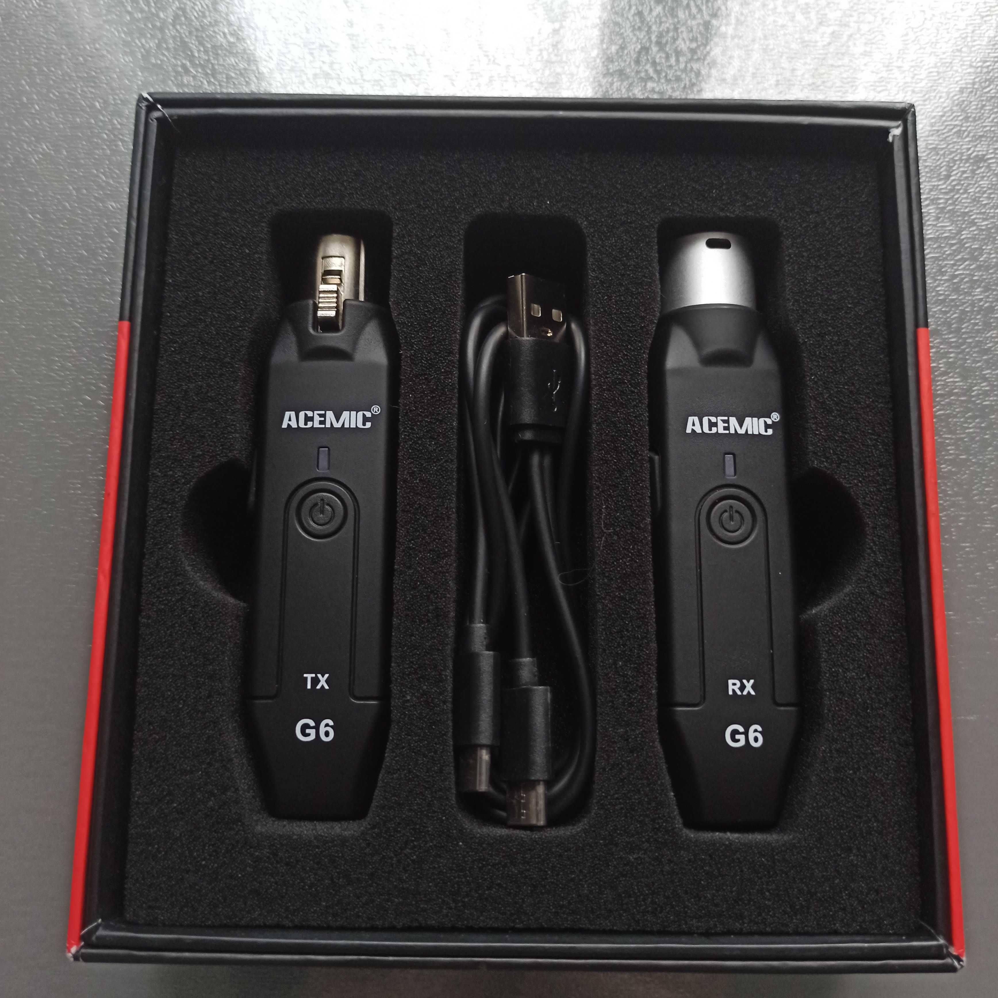 Передавач і приймач  Acemic G6    2,4 Ггц для динамічного мікрофон XLR