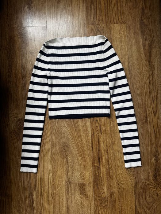 Кофта укорочена в полоску Zara Pull Bear