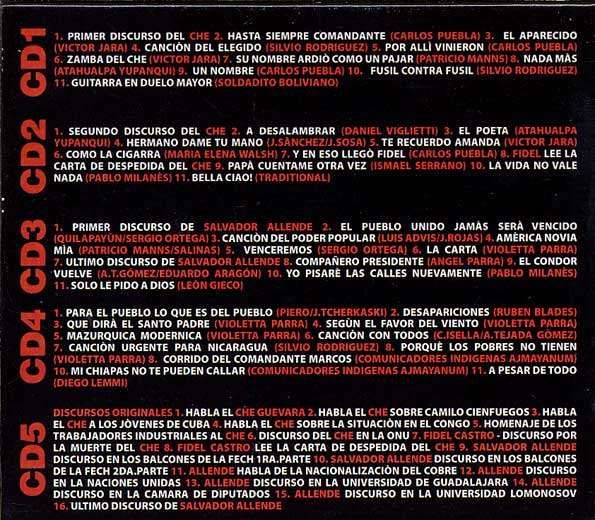 Venceremos Canciones Revolucionarias Latino Americanas. CD