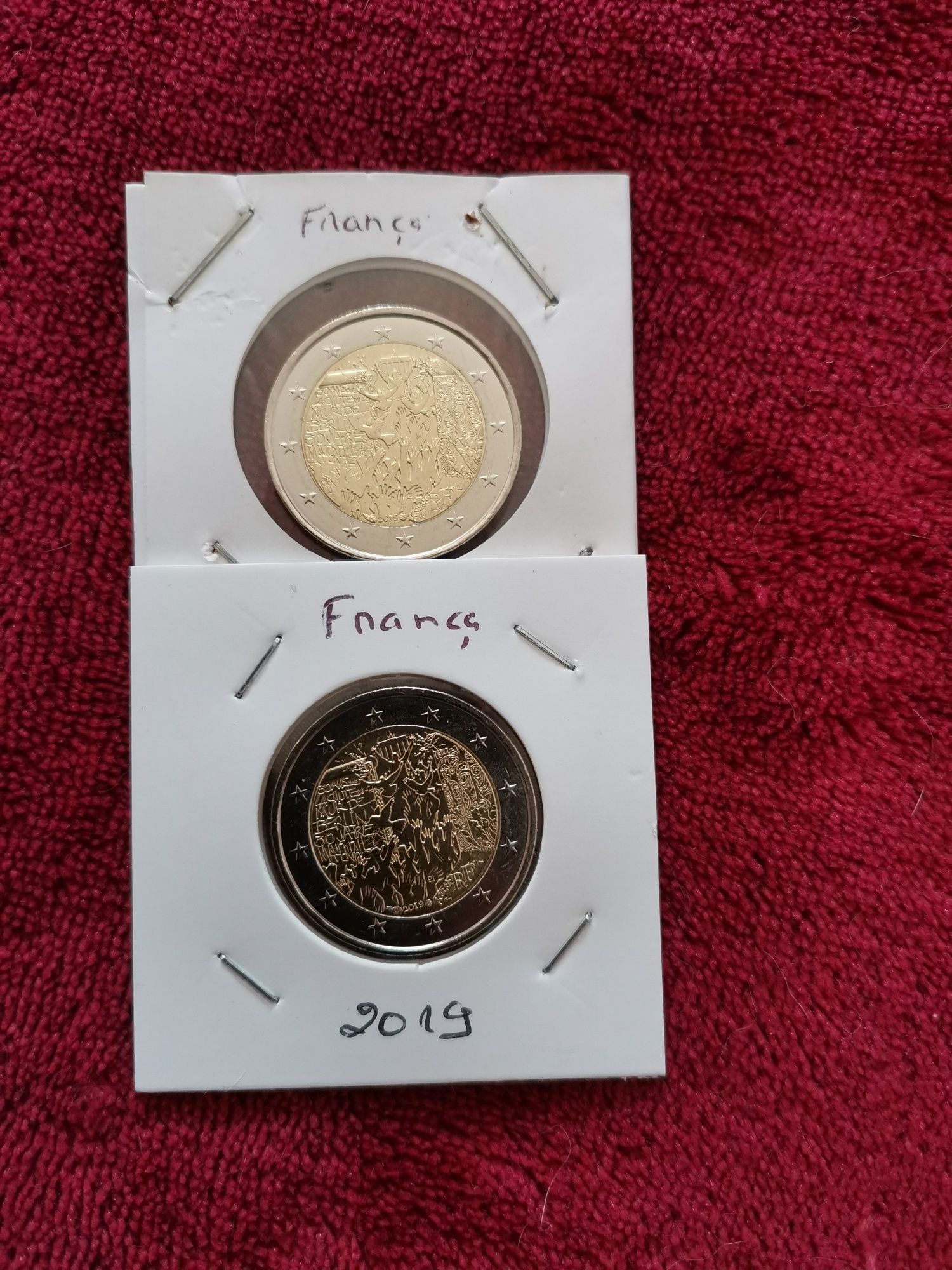 Moeda UNC comemorativa de 2€ - França 2019