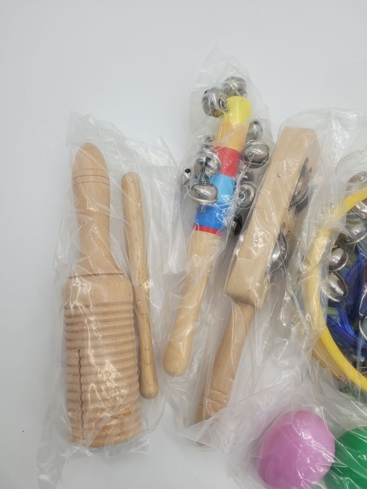 Smart kids drewniane instrumenty muzyczne zestaw plus  plecak