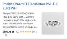 Profesjonale lampy LED Philips DN417B 16W 4000K (9 sztuk) NOWE!
