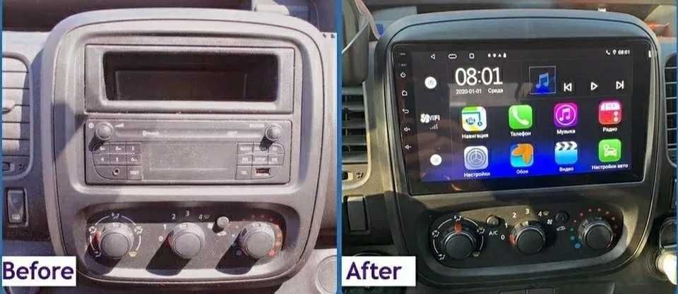 Radio Renault master Trafic Clio megane nawigacja android auto carplay