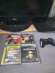 Playstation 3 slim + oryginalny pad +cztery gry