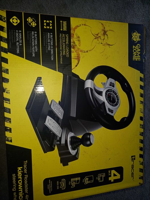 Nowy nierozpakowana kierownica tracer game zone do Pc, Xbox play sta