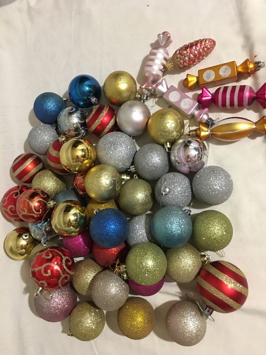 Игрушки игрушечки шары на елку оптом 50 шт