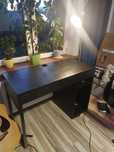 Biurko 100 cm czarne Ikea micke