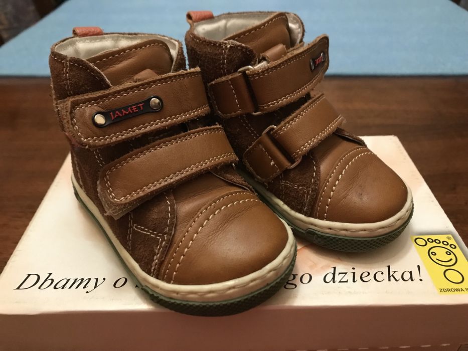 Buty trzewiki przejściowe wiosenne jesienne dziecięce rzepy 21 Jamet