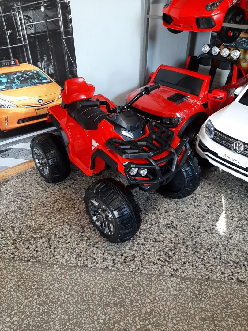 Quad ATV Czerwony na akumulator dla dzieci koła eva