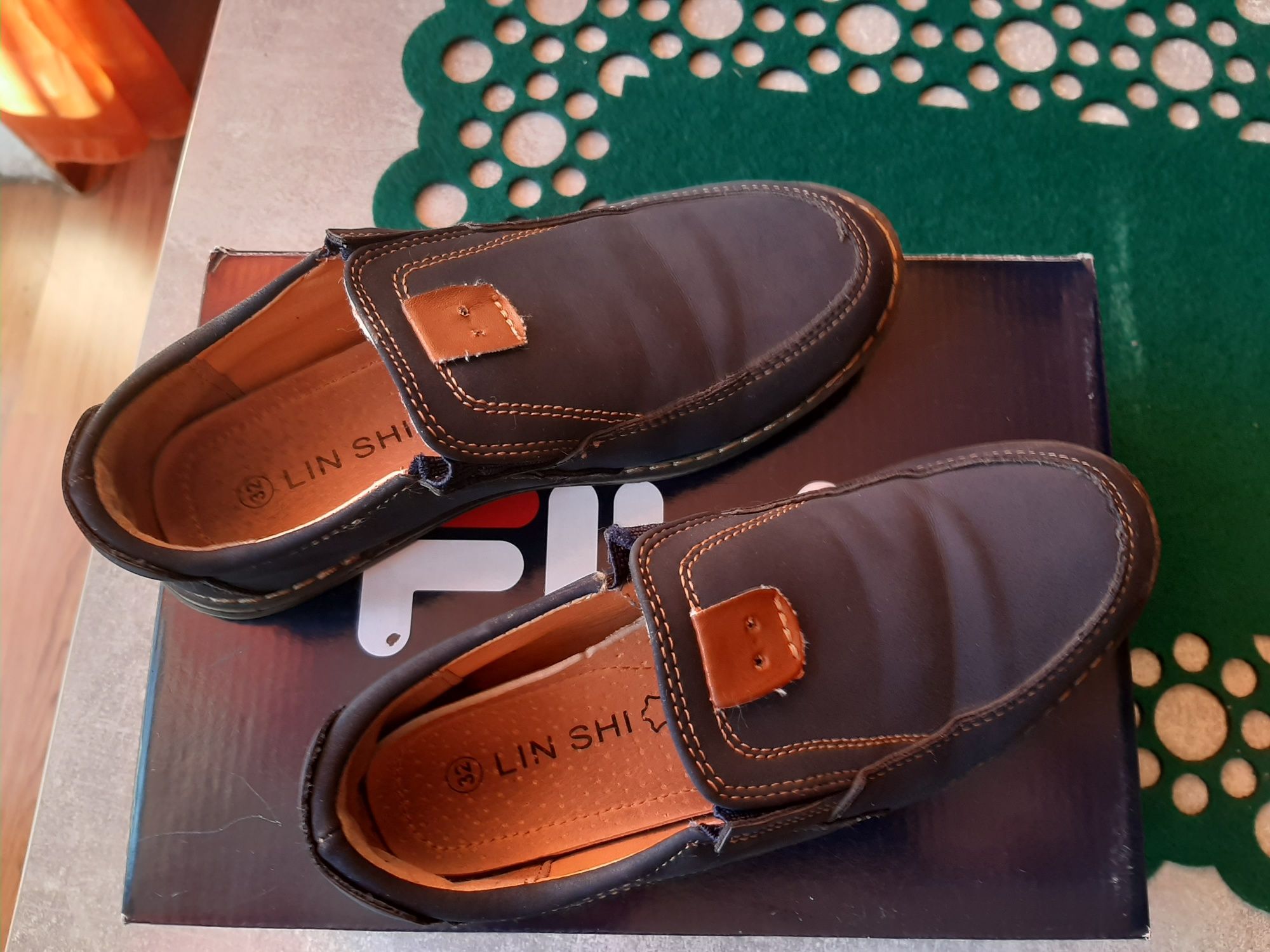 Buty chłopięce pantofle mokasyny r.31/32 wkladka 19cm
