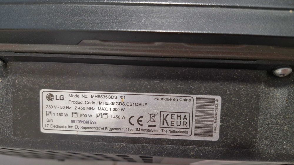 Microondas LG Smart Inverter