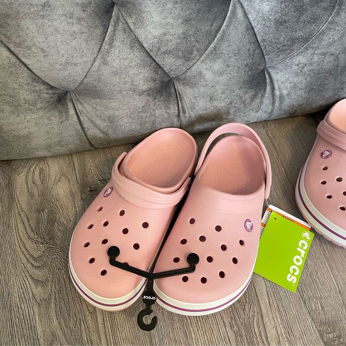Оригінал Crocs Crocband pink.Жіночі крокси Нові, 26-27 см устілка