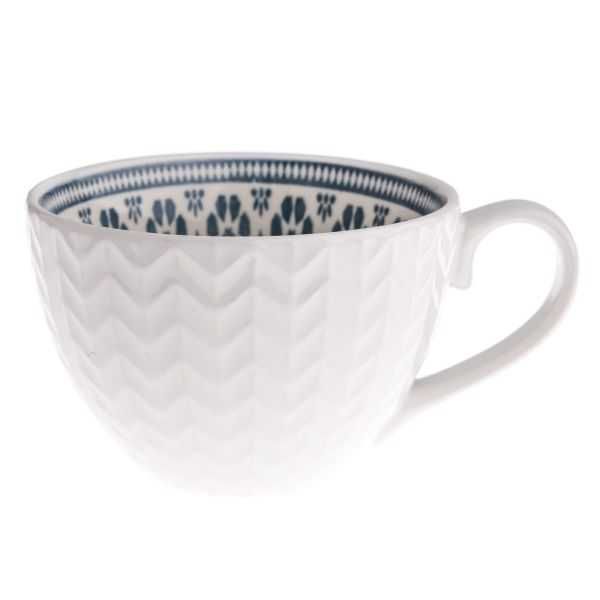 Kubek ceramiczny z nadrukiem po wewnętrznej stronie, 380 ml
