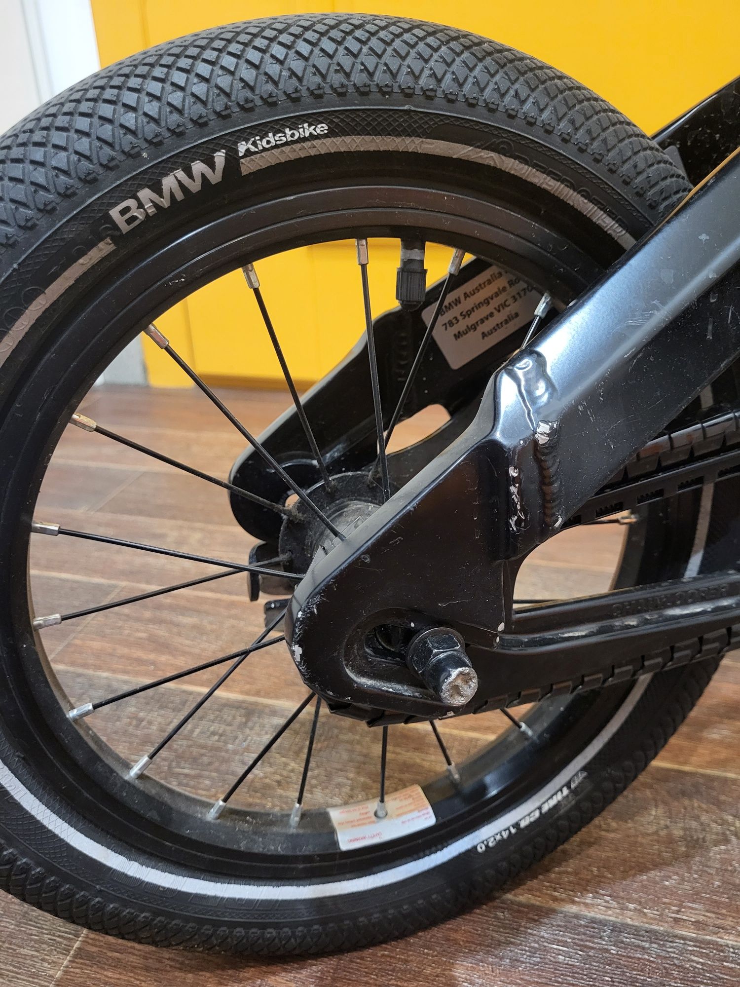 Дитячий велосипед BMW Kidsbike, чорний