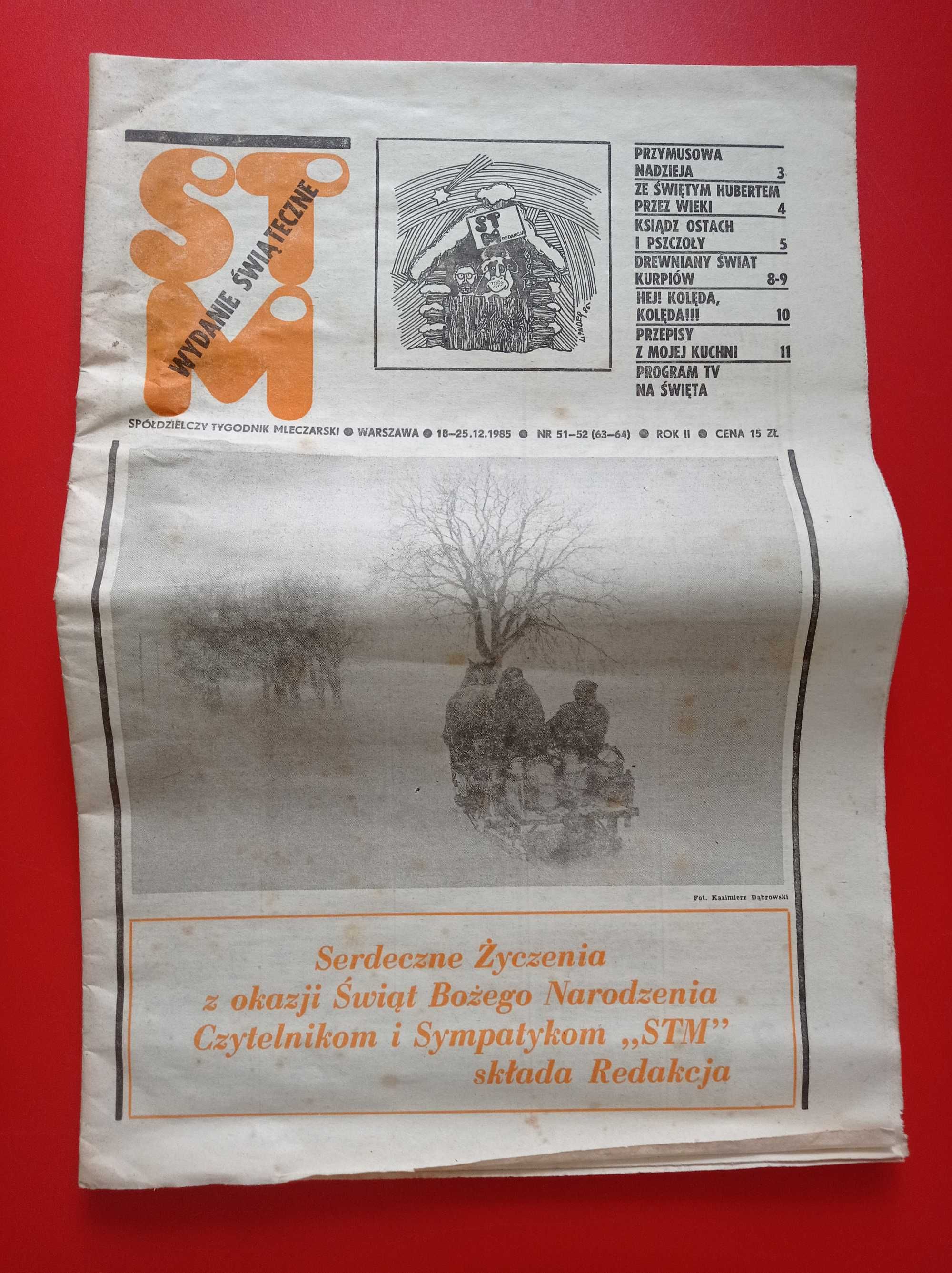 STM Spółdzielczy Tygodnik Mleczarski nr 51-52/1985