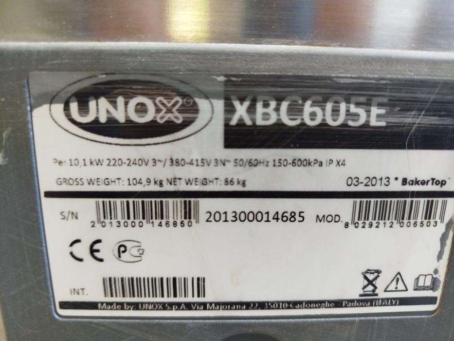 Пароконвектомат Unox xbc605ep з автомийкою.