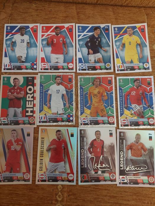 Karty Euro 2024 topps match attax germany  12szt