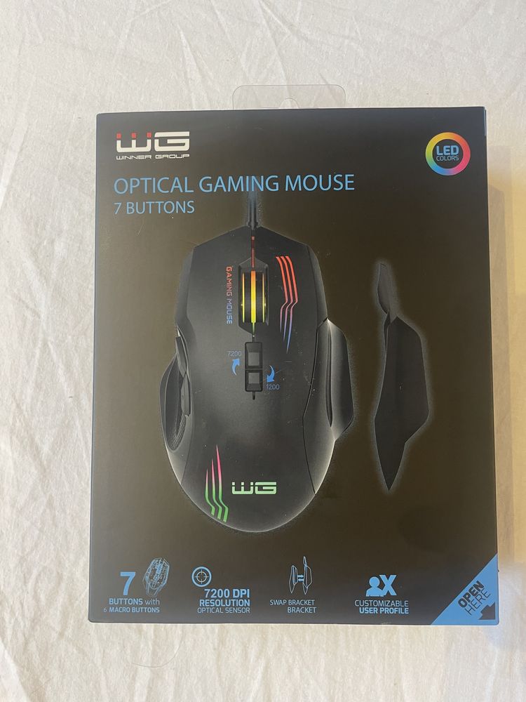 Mysz WG Optical Gaming Mouse 7 BUTTONS jak razer
