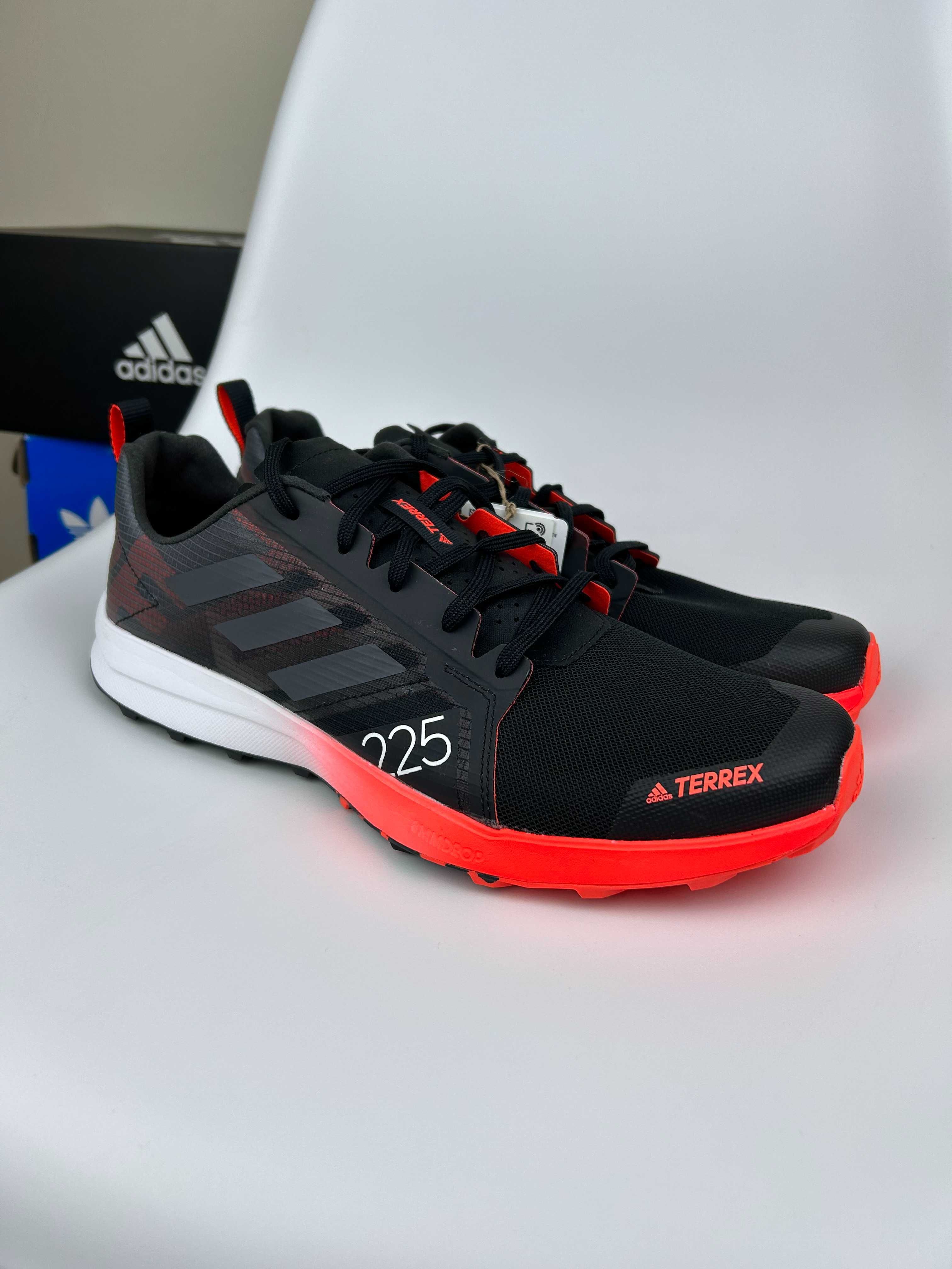 Кроссовки Adidas Terrex Speed Flow черные сеточка новые 44