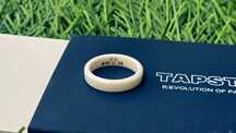Obrączka NFC Tapster Ceramic Rings Thin Ivory - rozmiar 10 US
