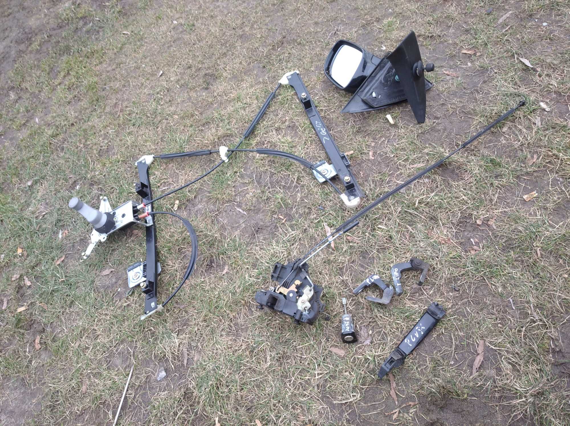 podnosnik zamek klamka zawias zawiasy linka lusterko vw lupo l041