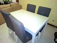 Mesa ekedalen extensível e 4 cadeiras ikea