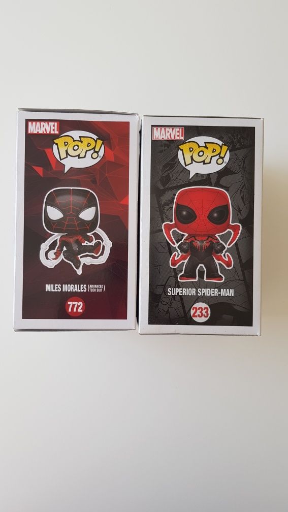 Funko Pop Spider Man e Spider Man Miles Morales