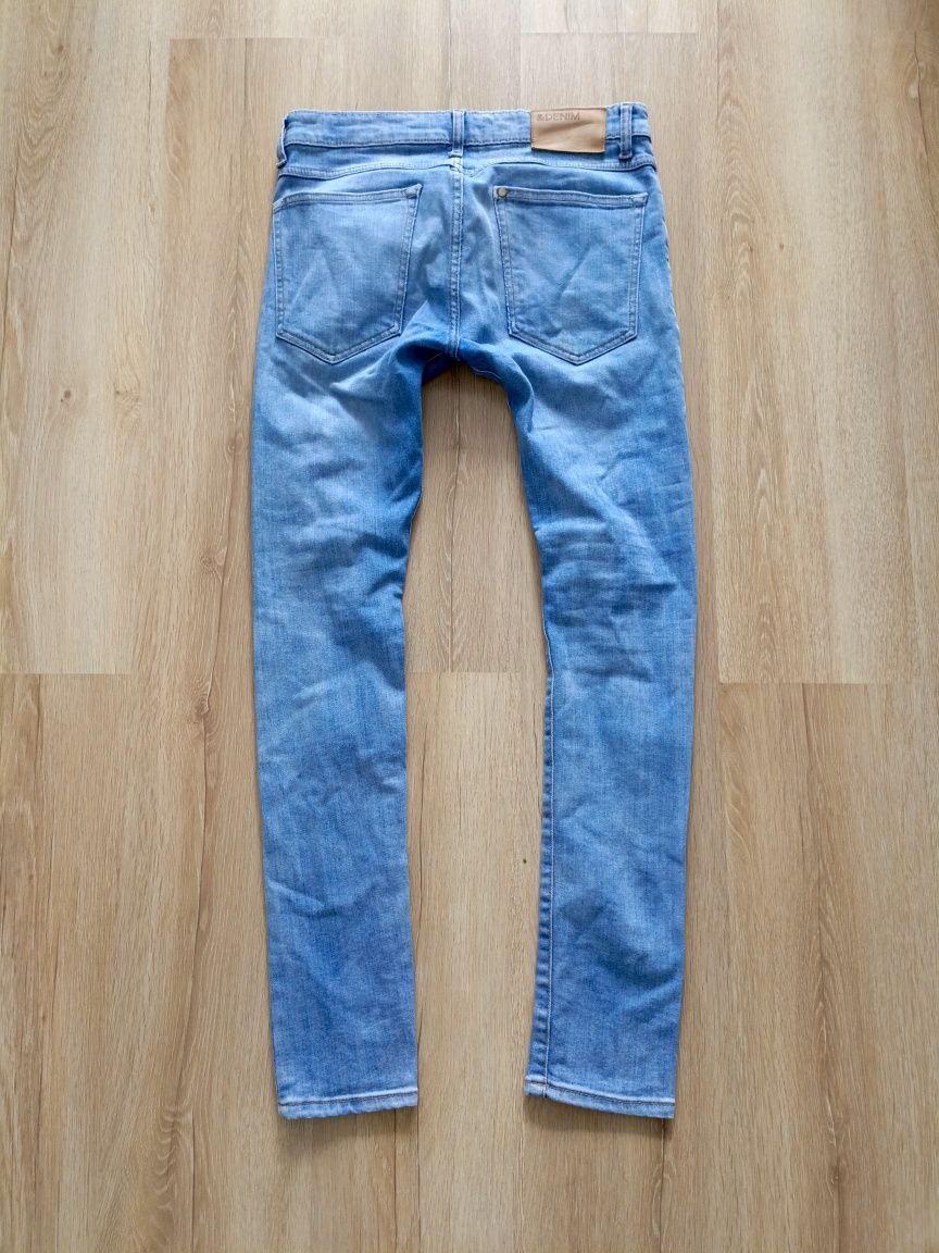 Modne jeansy H&M Skinny Low Waist 30/32 Conscious&Denim katalog 149zł