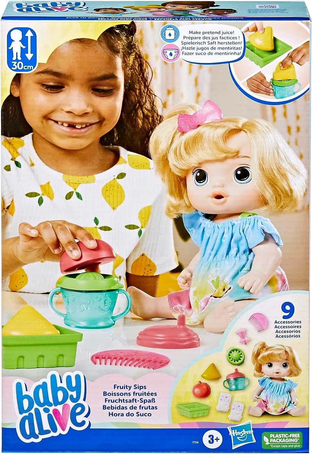 Лялька Бубі Аліве фрутті сіпс . Baby Alive Fruity Sips Doll, Apple.