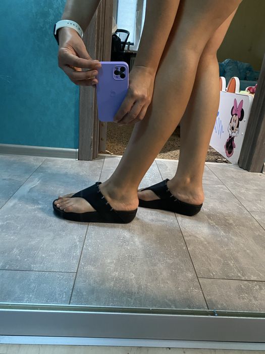 Fitflop шльопанці ортопедичні вьєтеамки (натуральна шкіра)