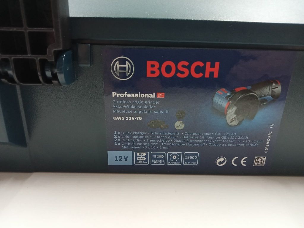 Bosch Profesaional GWS 12v - 76 Lbox