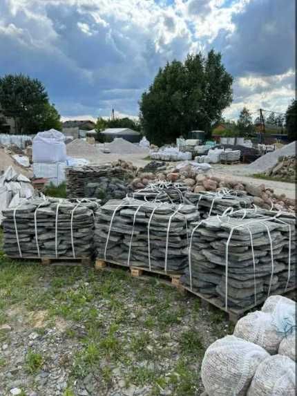 Łupek Szarogłazowy Kamień Płyty Kaskadowe Elewacja Ścieżka Akwarium