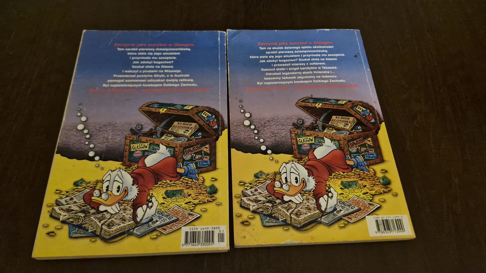 Sknerus unikaty z 2000 i 2001. Życie sknerusa mckwacza. Kaczor Donald