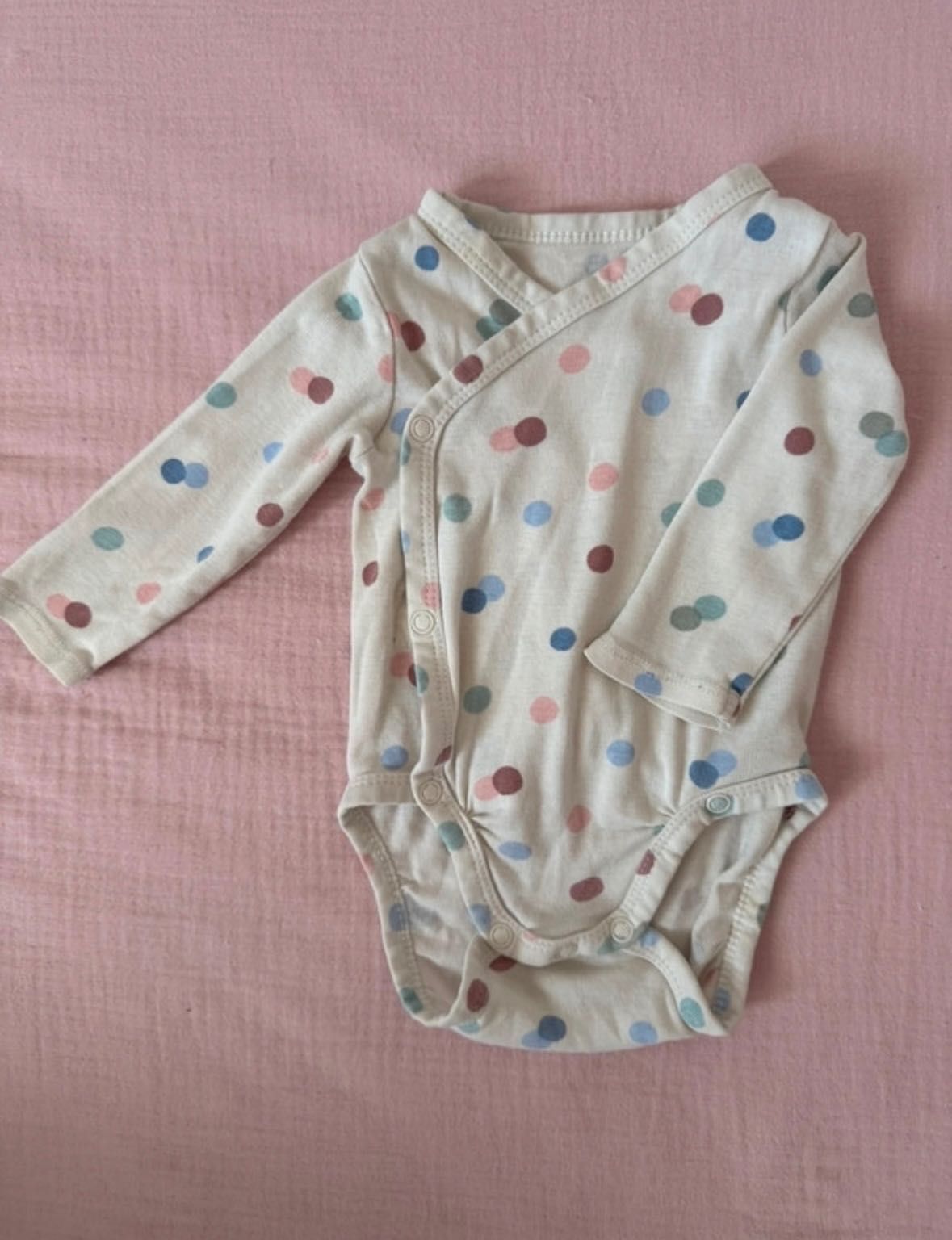 3 szt body bawełna organiczna H&M r. 62