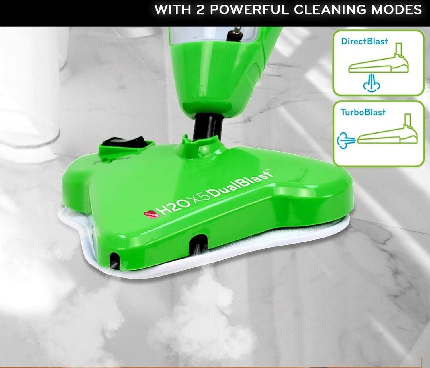 Електрошвабра парова універсальна пароочисник H2O Steam Cleaner Mop X5