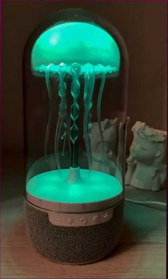 Блютуз медуза светильник ночник портативная беспроводная колонка