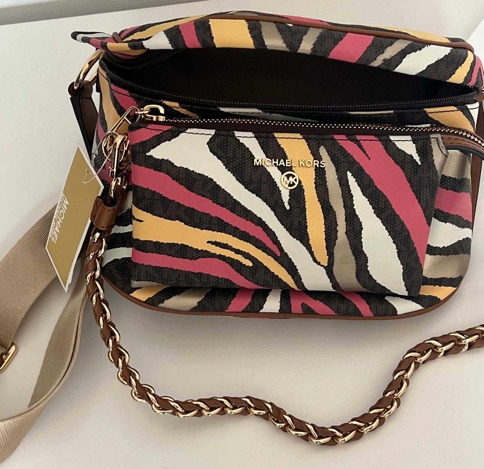 MICHAEL KORS nerka Slater Medium Metallic Zebra  - od firmy zakupuDANY