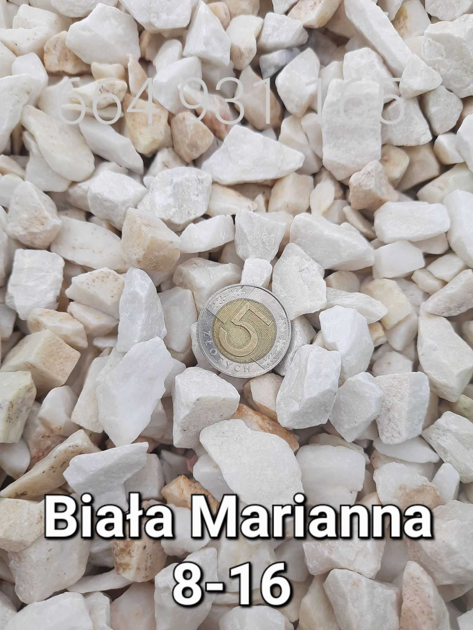 biała marianna grys marmurkowy biały granit otoczak bazalt dolomit