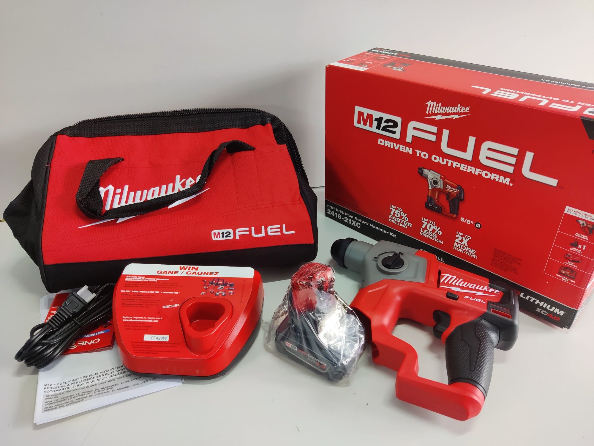 Milwaukee M12 Fuel 2416-21 перфоратор комплект Оригинал США