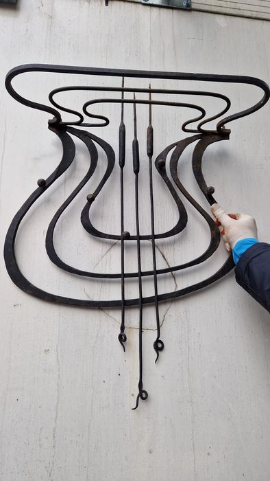 Wieszak przedpokój kuty secesja