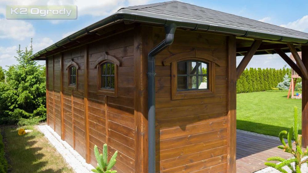 Altana prostokątna 6 x 4 m / Drewno KVH / Montaż w cenie