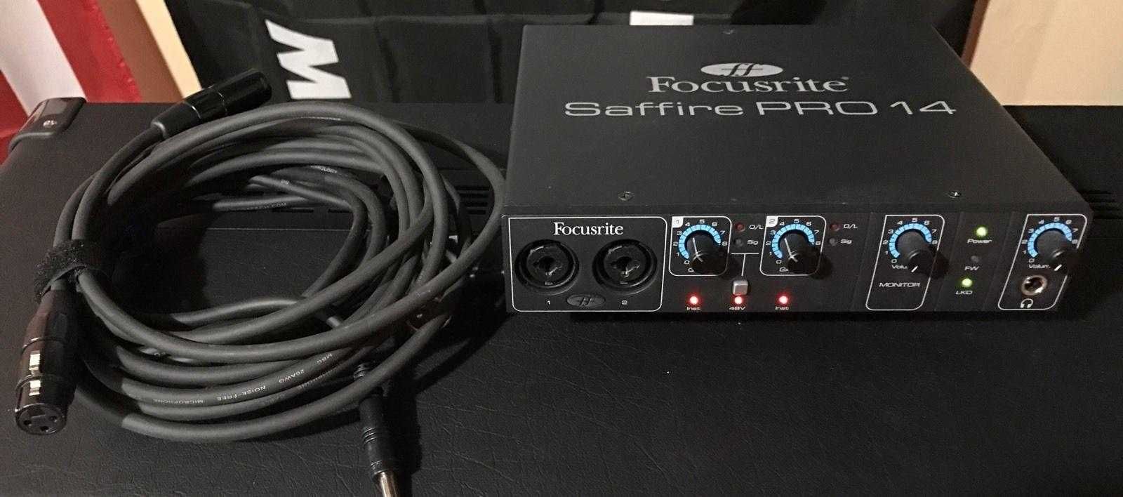 Focusrite Saffire 14 PRO + Karta FireWire PCI Express TI