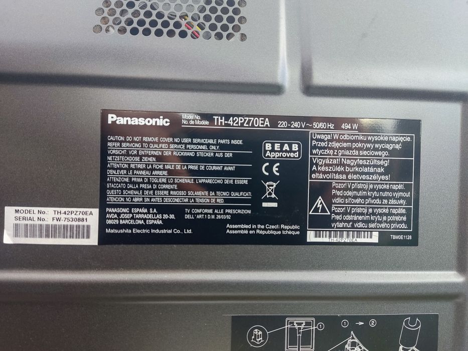 Panasonic TH-42PZ70EA
