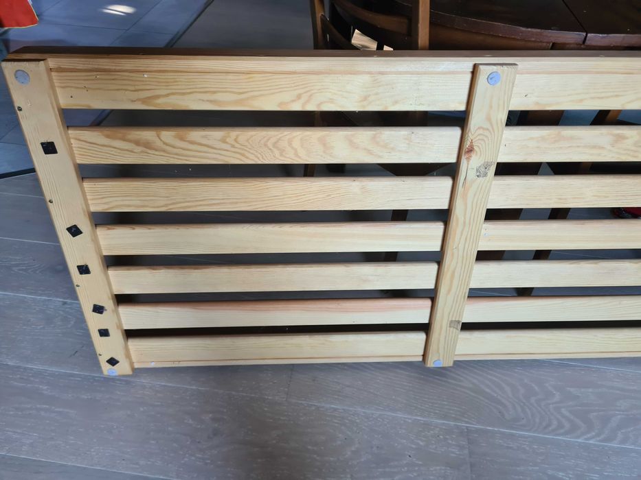 Łóżko dziecięce drewniane podłogowe futon 165x75