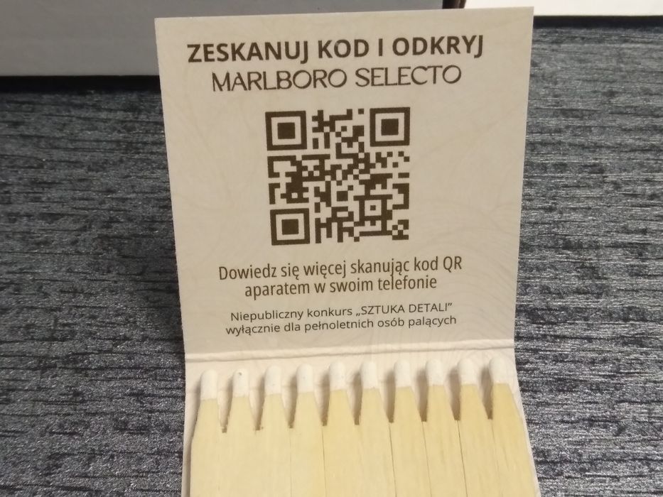 Zapałki kolekcjonerskie Marlboro Philip Morris 50 sztuk