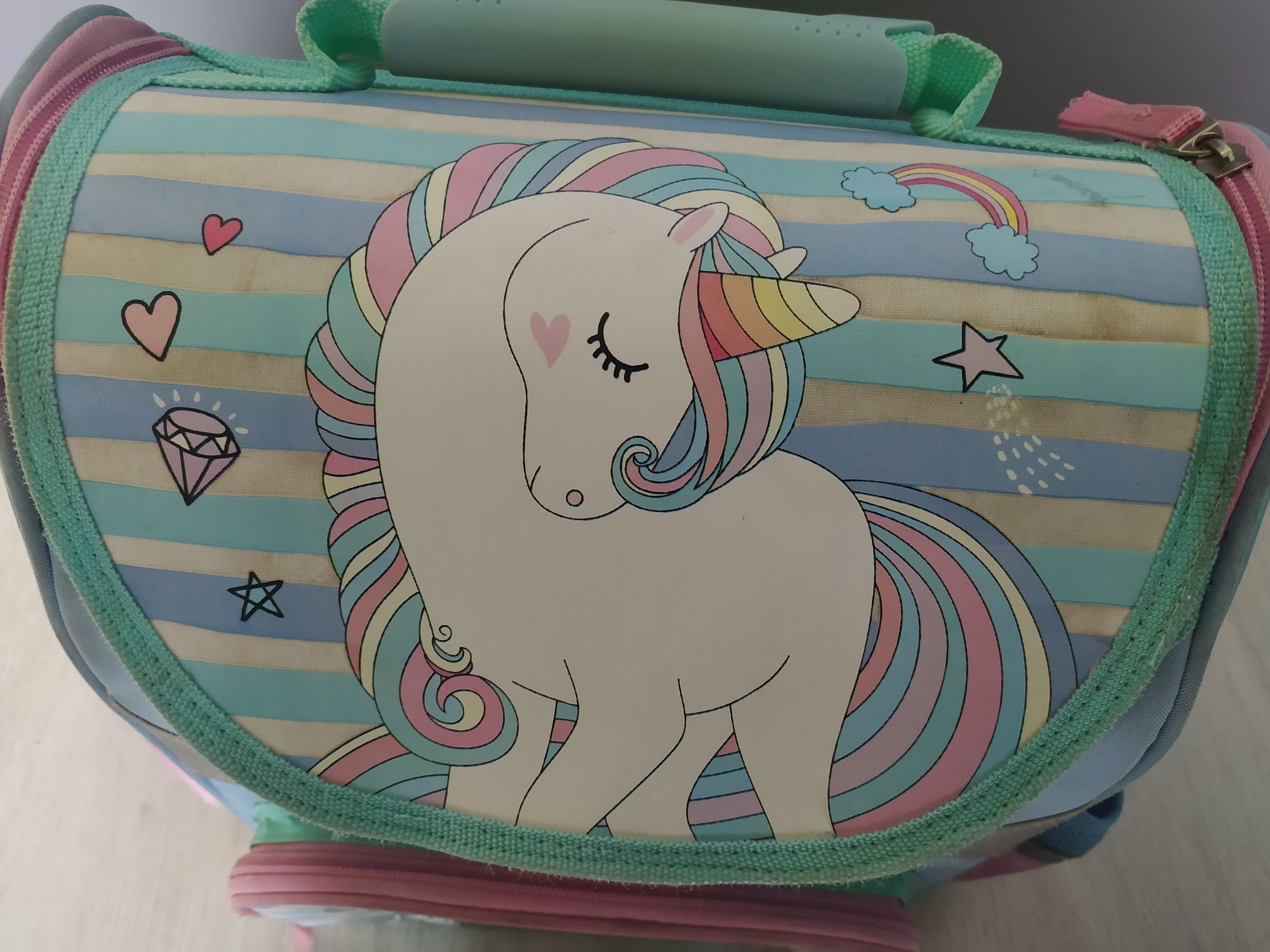 Tornister dla dziewczynki Unicorn LOOZZ klasa 1-3 +piórnik